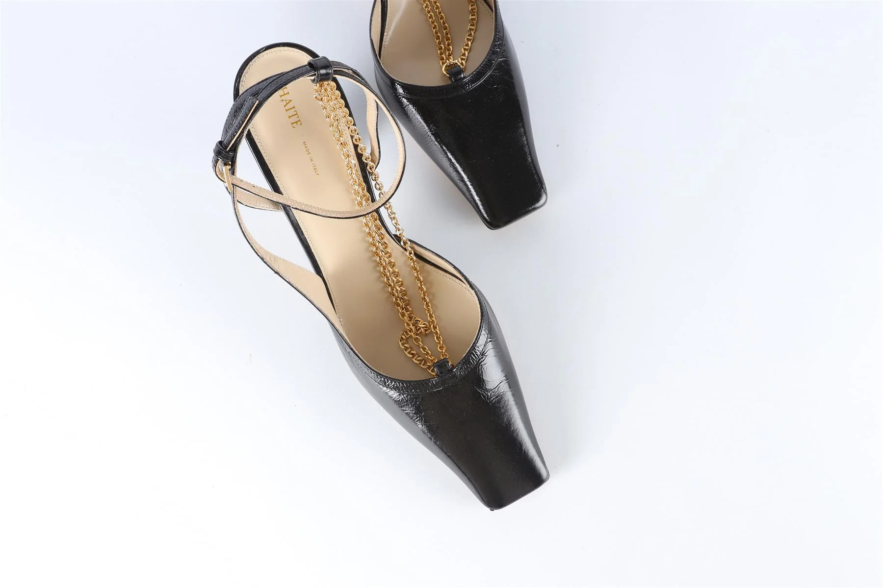 KHAITE BLACK MARFA LEATHER PUMPS EU 38.5 UK 5.5 US 8.5 - Image 4