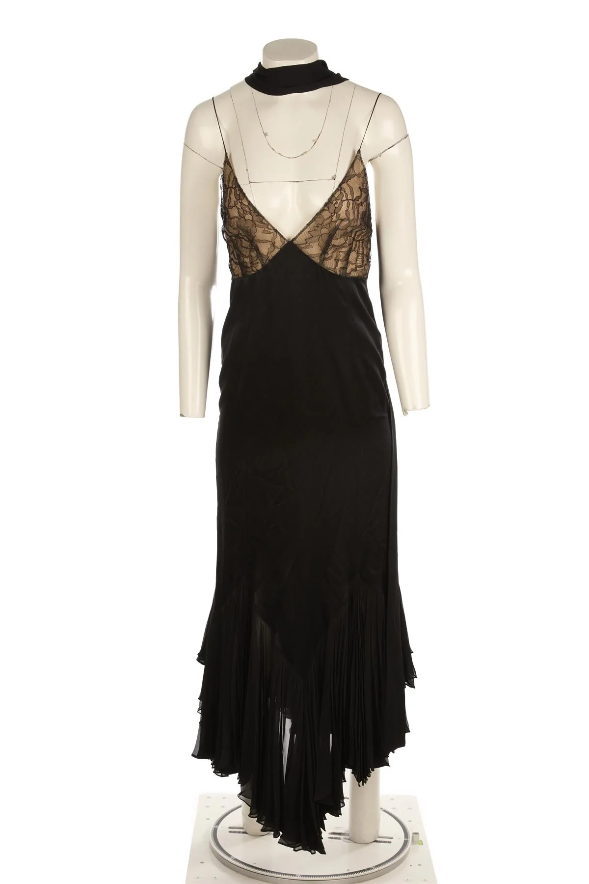 KHAITE BLACK SILK MAXI DRESS US 2 UK 6 - Image 2