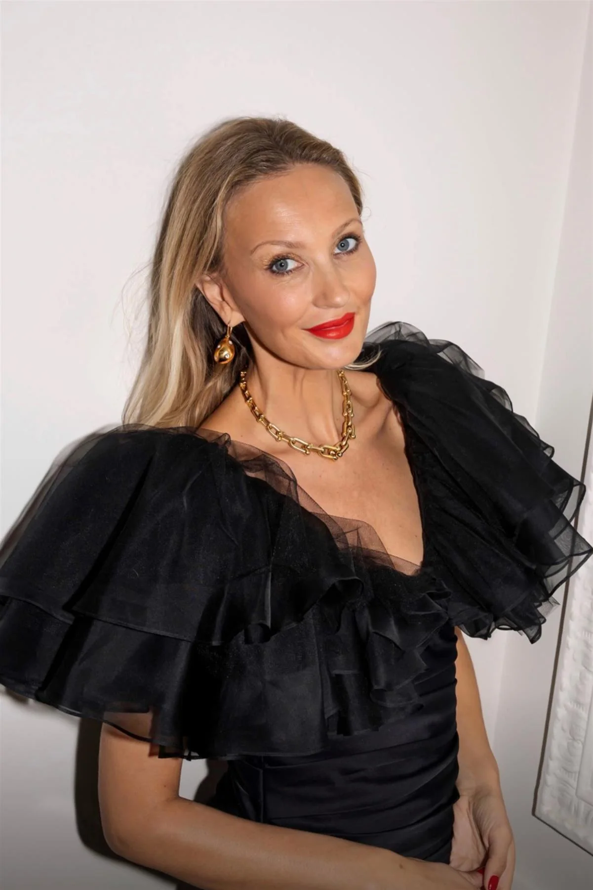 KHAITE BLACK SILK TOP US 4 UK 8 - Image 2