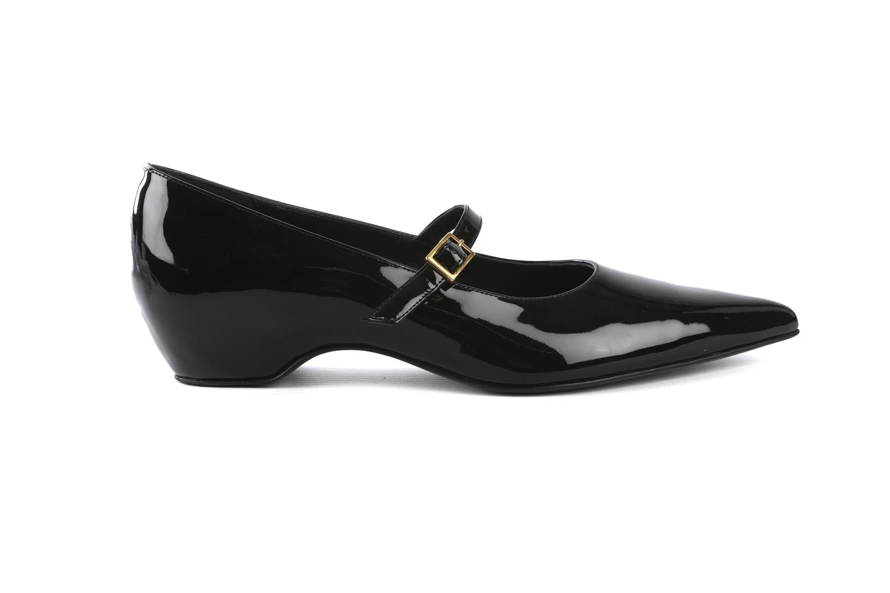 KHAITE BLACK SYBIL PATENT LEATHER PUMPS EU 39 UK 6 US 9 - Image 2