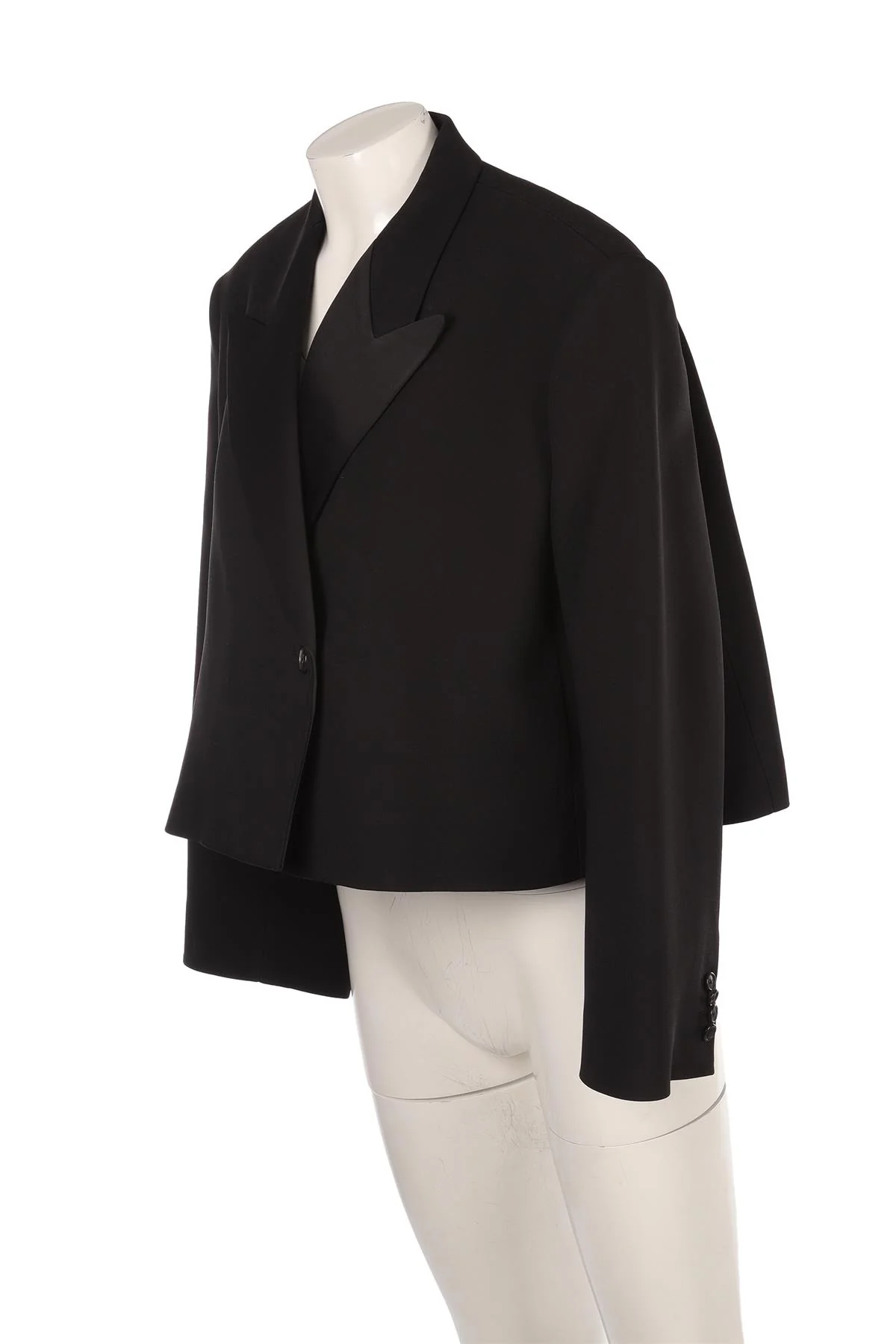 KHAITE BLACK WOVEN BLAZER US 0 UK 4 - Image 3