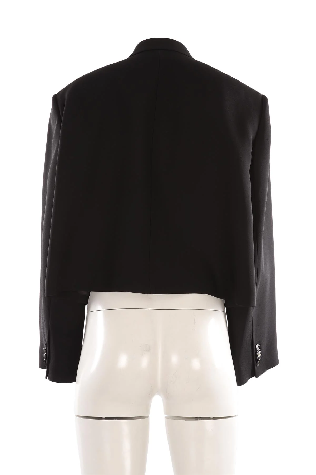 KHAITE BLACK WOVEN BLAZER US 0 UK 4 - Image 4
