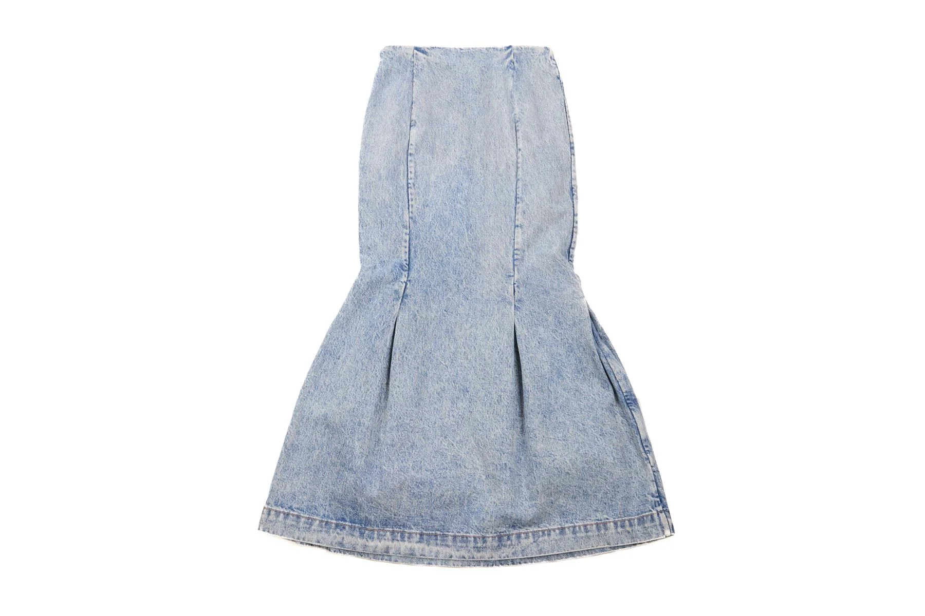 KHAITE BLUE DENIM MAXI SKIRT W24 - Image 4