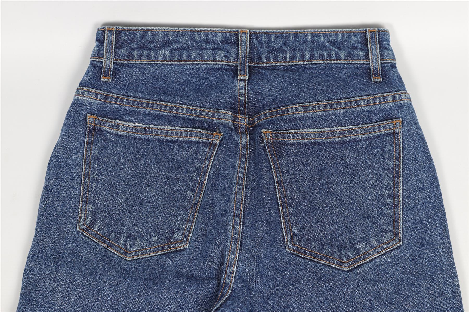 KHAITE BLUE HIGH RISE STRAIGHT LEG JEANS W 27 UK 8-10 - Image 5