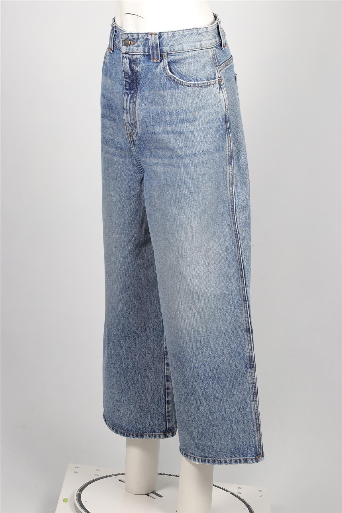 KHAITE BLUE HIGH RISE WIDE LEG JEANS W 29 UK 10-12 - Image 3