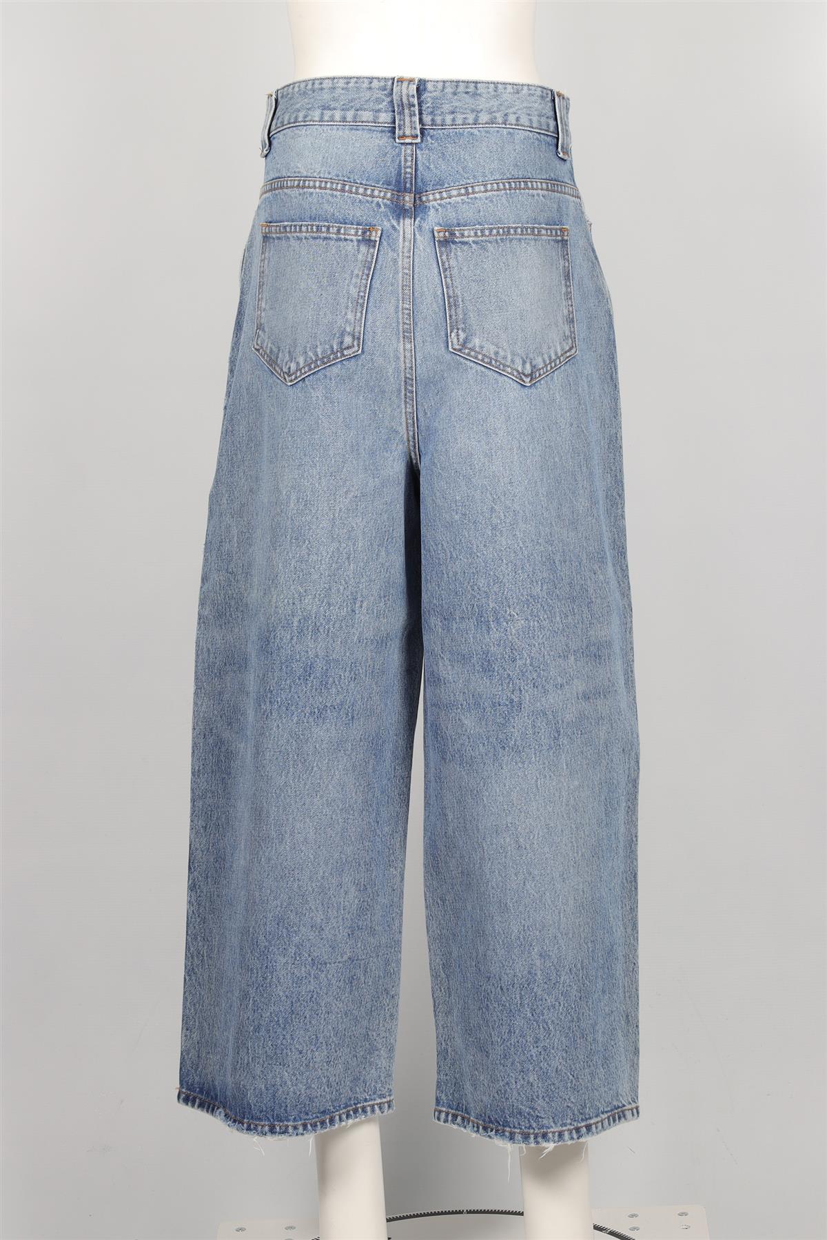 KHAITE BLUE HIGH RISE WIDE LEG JEANS W 29 UK 10-12 - Image 4