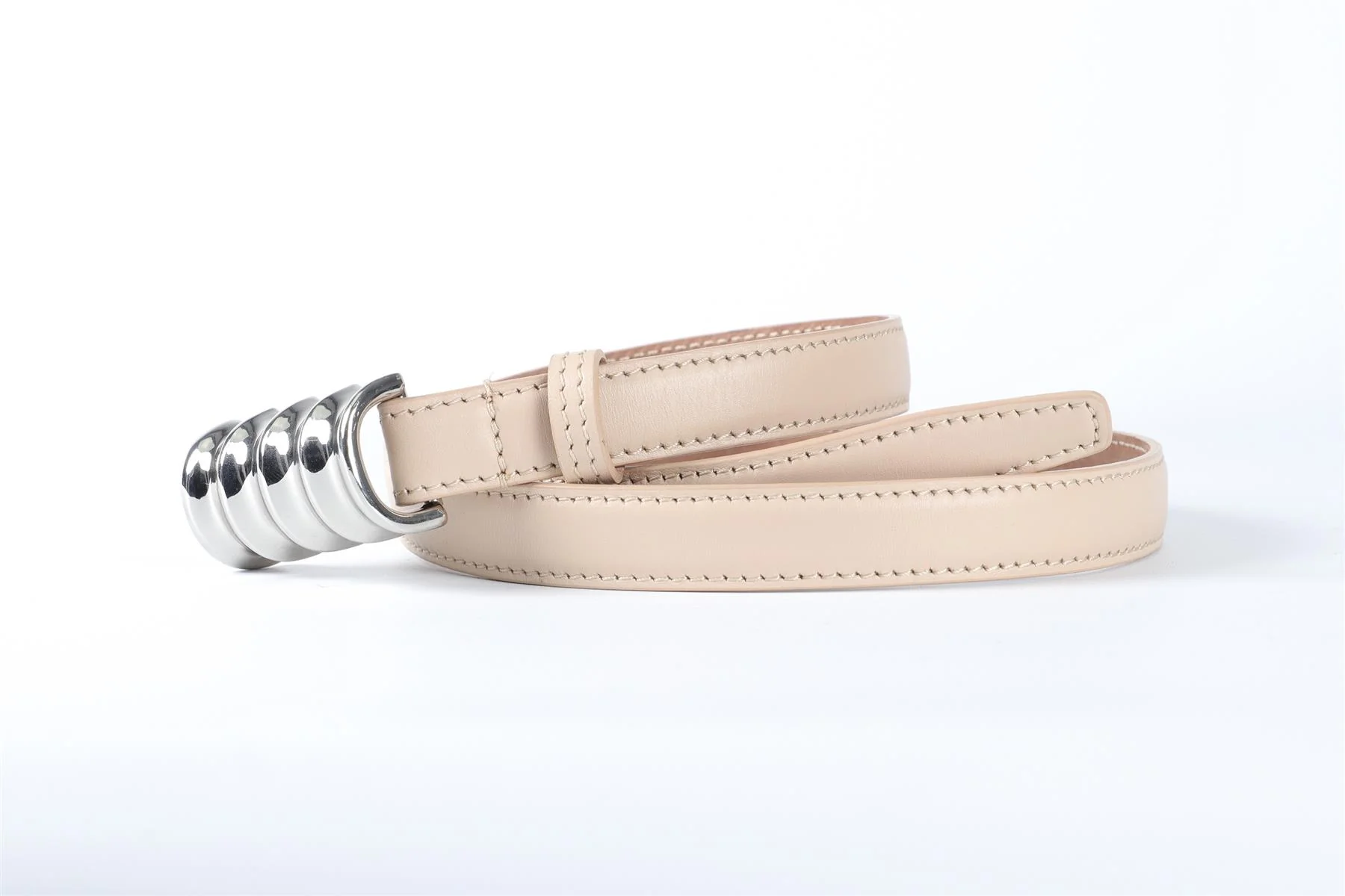 KHAITE BLUSH JULIUS LEATHER WAIST BELT ONE SIZE - Image 2