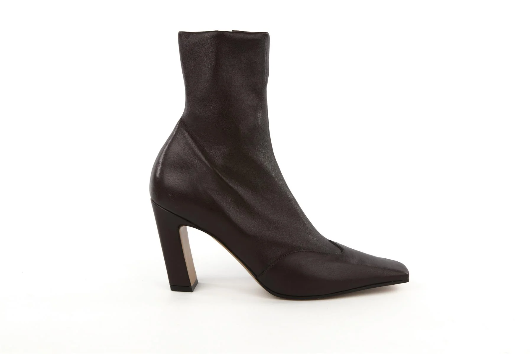 KHAITE BROWN NEVADA LEATHER ANKLE BOOTS EU 38 UK 5 US 8 - Image 2