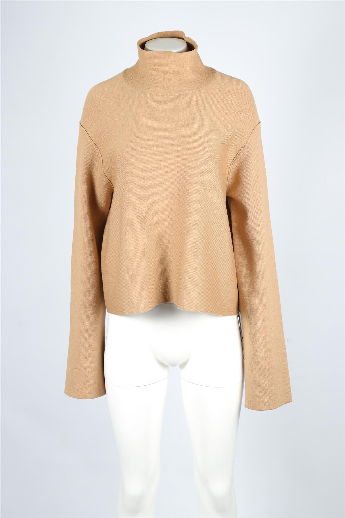 KHAITE TAN WOOL SWEATER MEDIUM - Image 2