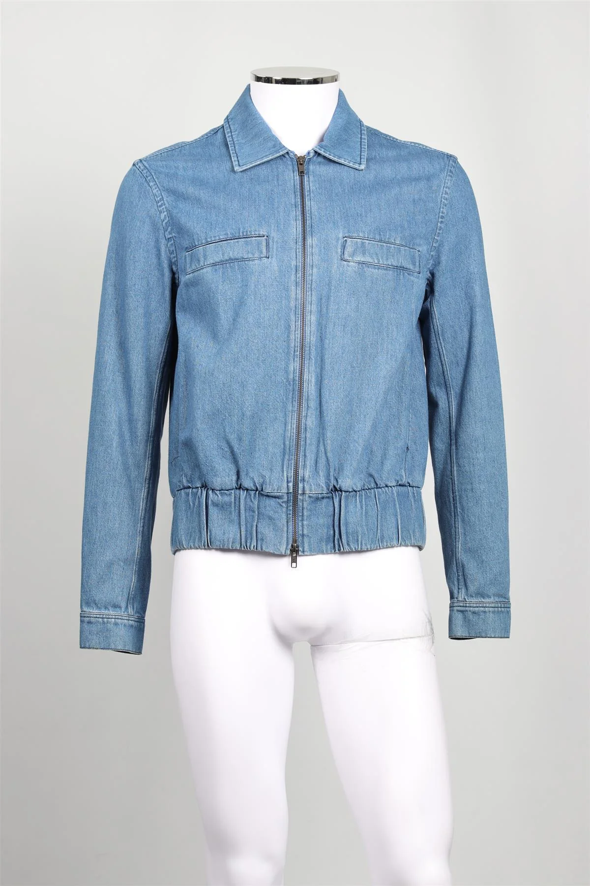 KING & TUCKFIELD BLUE MEN'S DENIM JACKET SMALL - Image 2