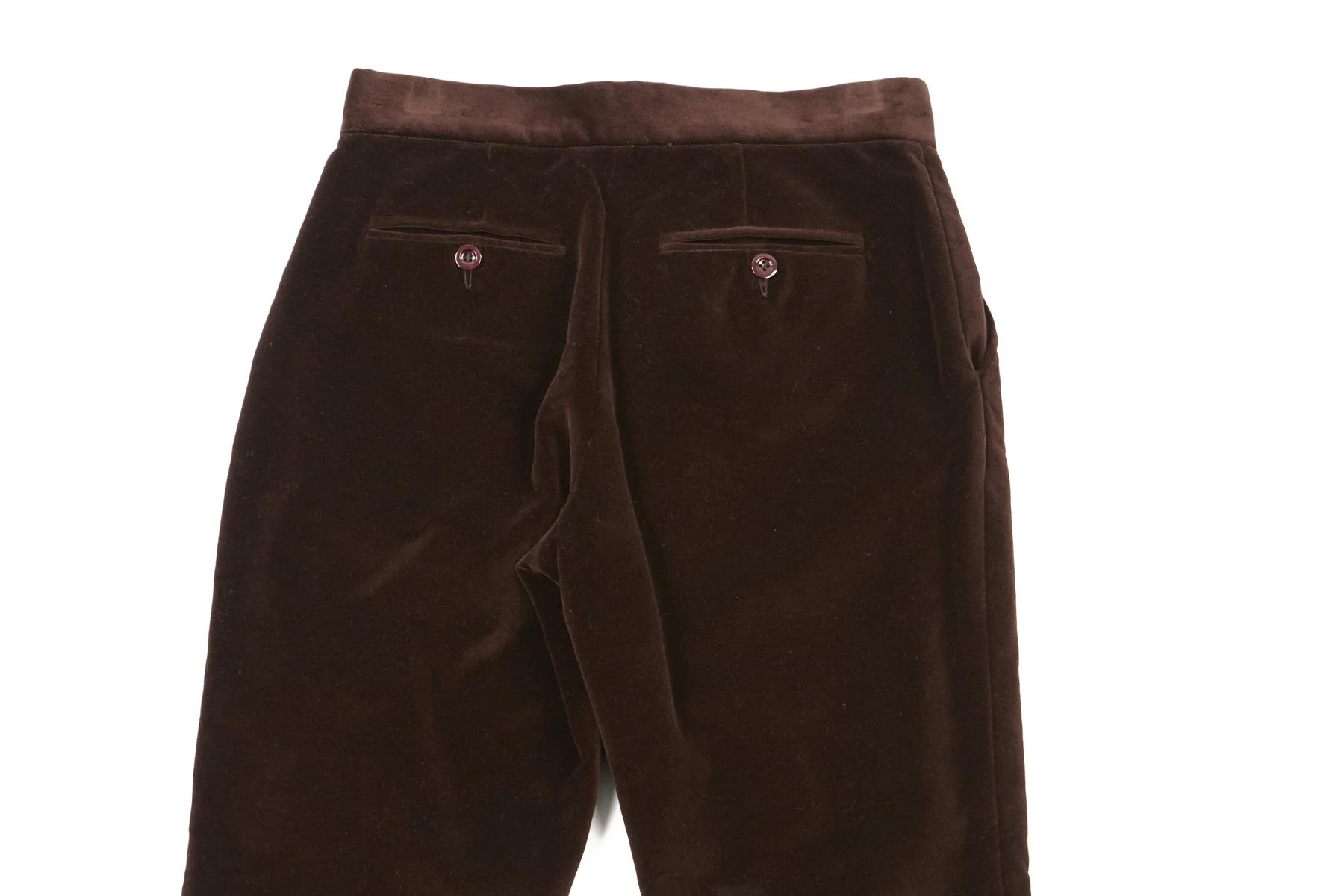 KIPPER BROWN VELVET FLARED PANTS UK 8 - Image 5