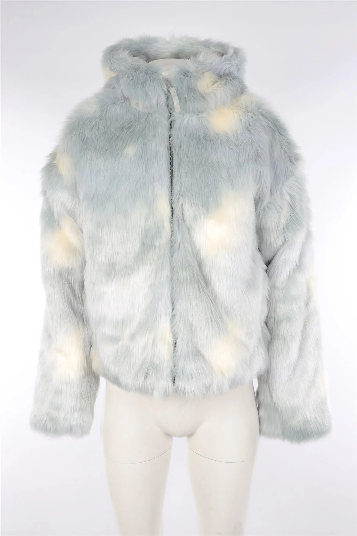 KITH BLUE COTTON FAUX FUR JACKET SMALL - Image 2