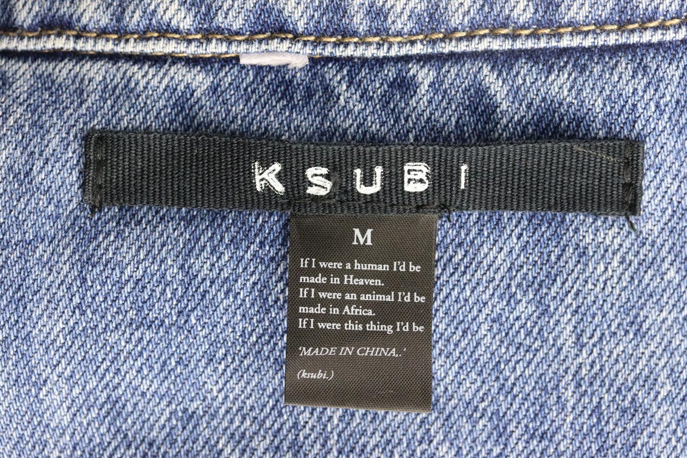 KSUBI OVERSIZED DISTRESSED DENIM JACKET MEDIUM - Image 5