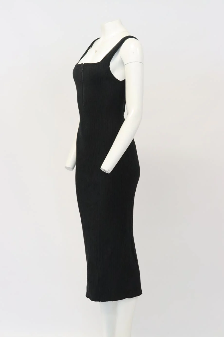KSUBI RIBBED COTTON BLEND MIDI DRESS LARGE - Image 3