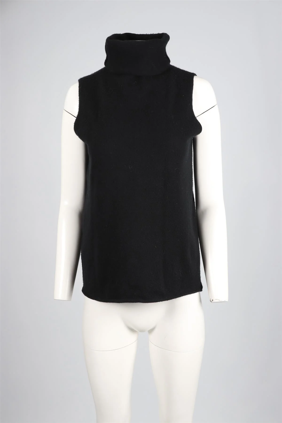 KUJTEN BLACK CASHMERE VEST ONE SIZE - Image 2