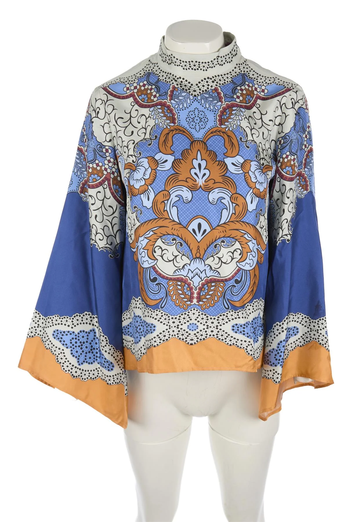 LA DOUBLE J BLUE SILK TOP SMALL - Image 2