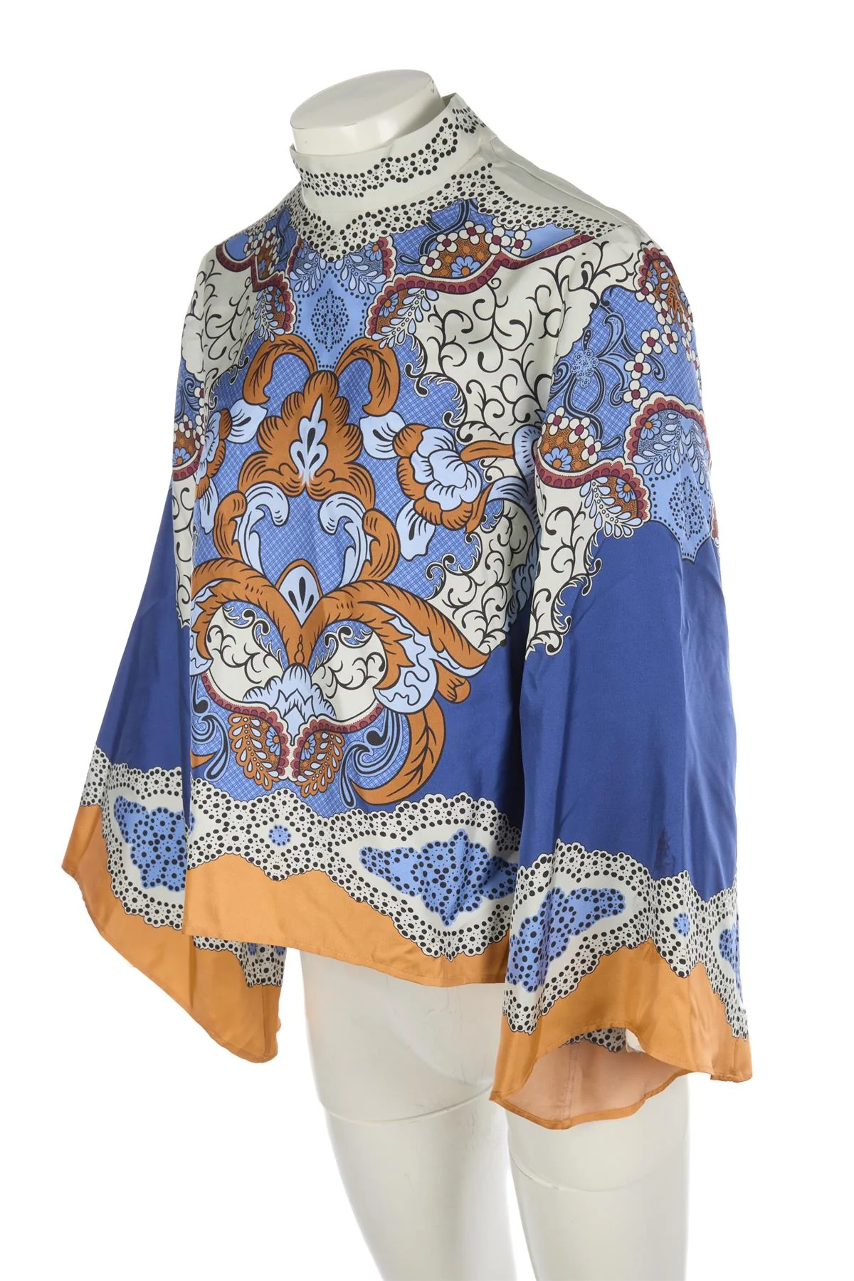 LA DOUBLE J BLUE SILK TOP SMALL - Image 3