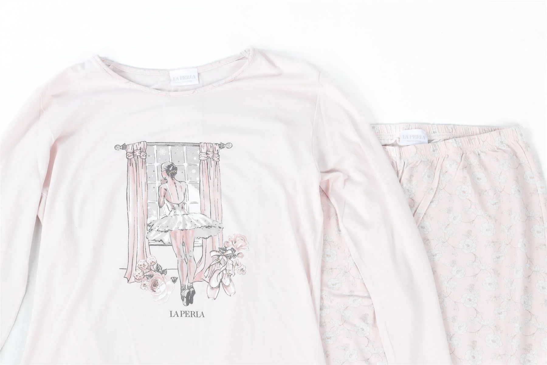 LA PERLA PINK KIDS GIRLS PYJAMA SET 12 YEARS - Image 3