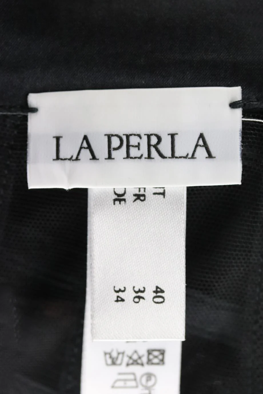 LA PERLA SATIN TRIMMED MESH SKIRT IT 40 UK 8 - Image 5