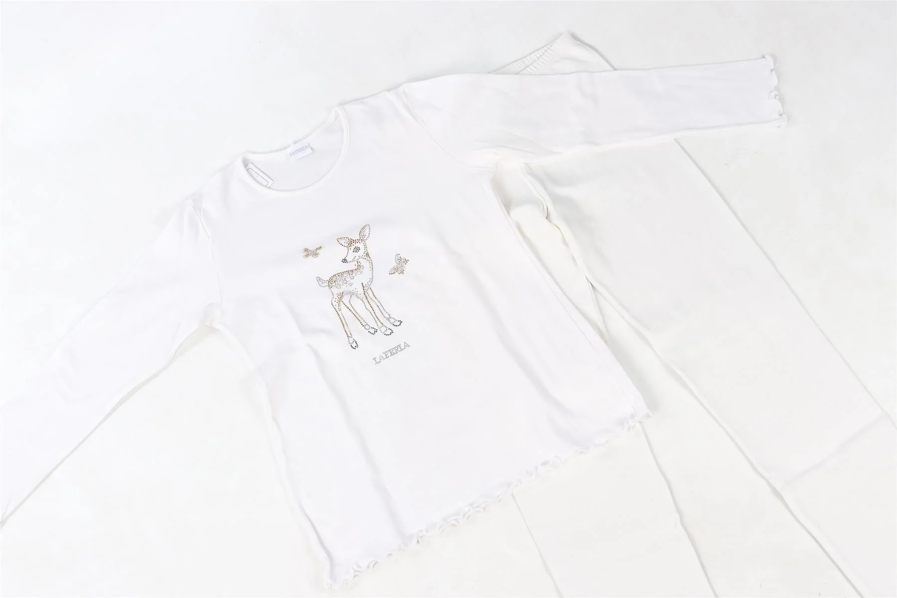 LA PERLA WHITE KIDS GIRLS PYJAMA SET 12 YEARS - Image 3
