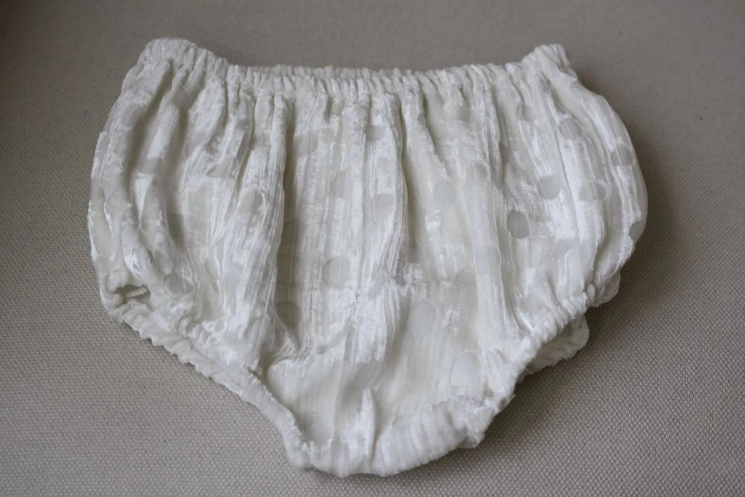 LA STUPENDERIA BABY IVORY VELVET SPOTTED DRESS 24 MONTHS - Image 6