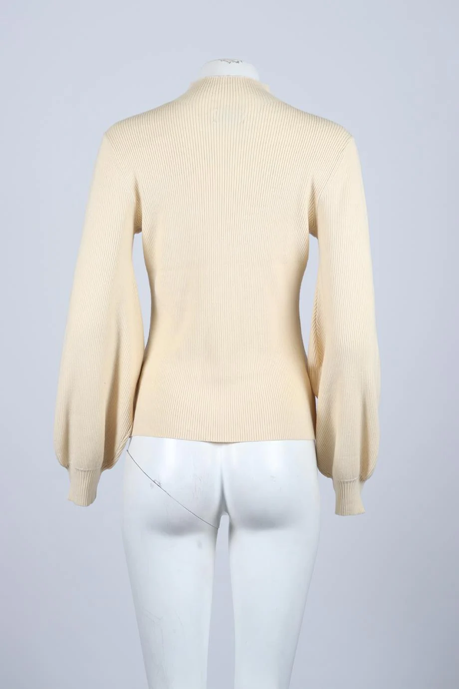 L'ACADEMIE RIBBED WOOL BLEND SWEATER SMALL - Image 4