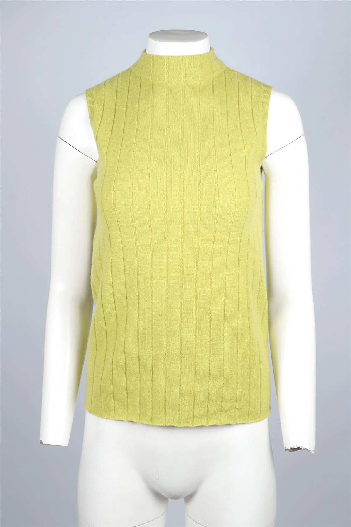 LAFAYETTE 148 GREEN CASHMERE TOP SMALL - Image 2
