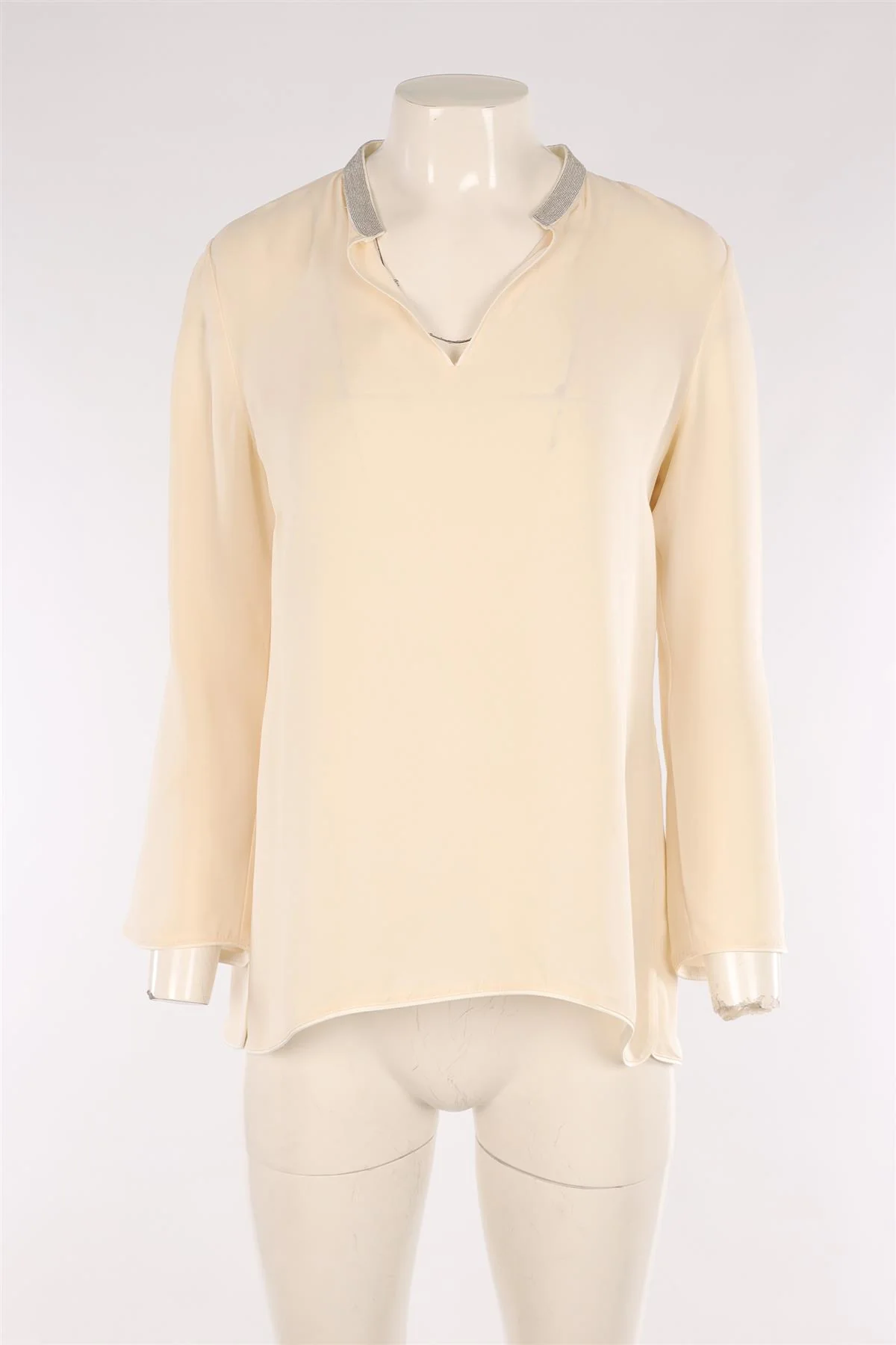 LAFAYETTE 148 IVORY SILK TOP SMALL - Image 2