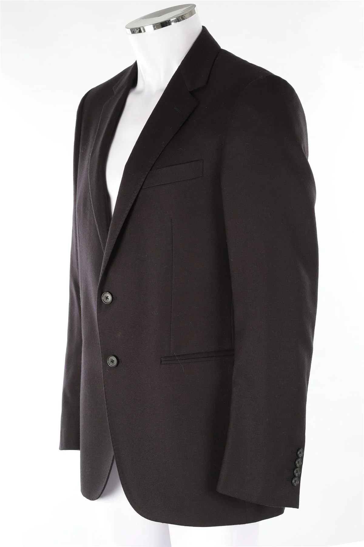 LANVIN BLACK MEN'S CASHMERE BLAZER IT 52 UK 42 - Image 3
