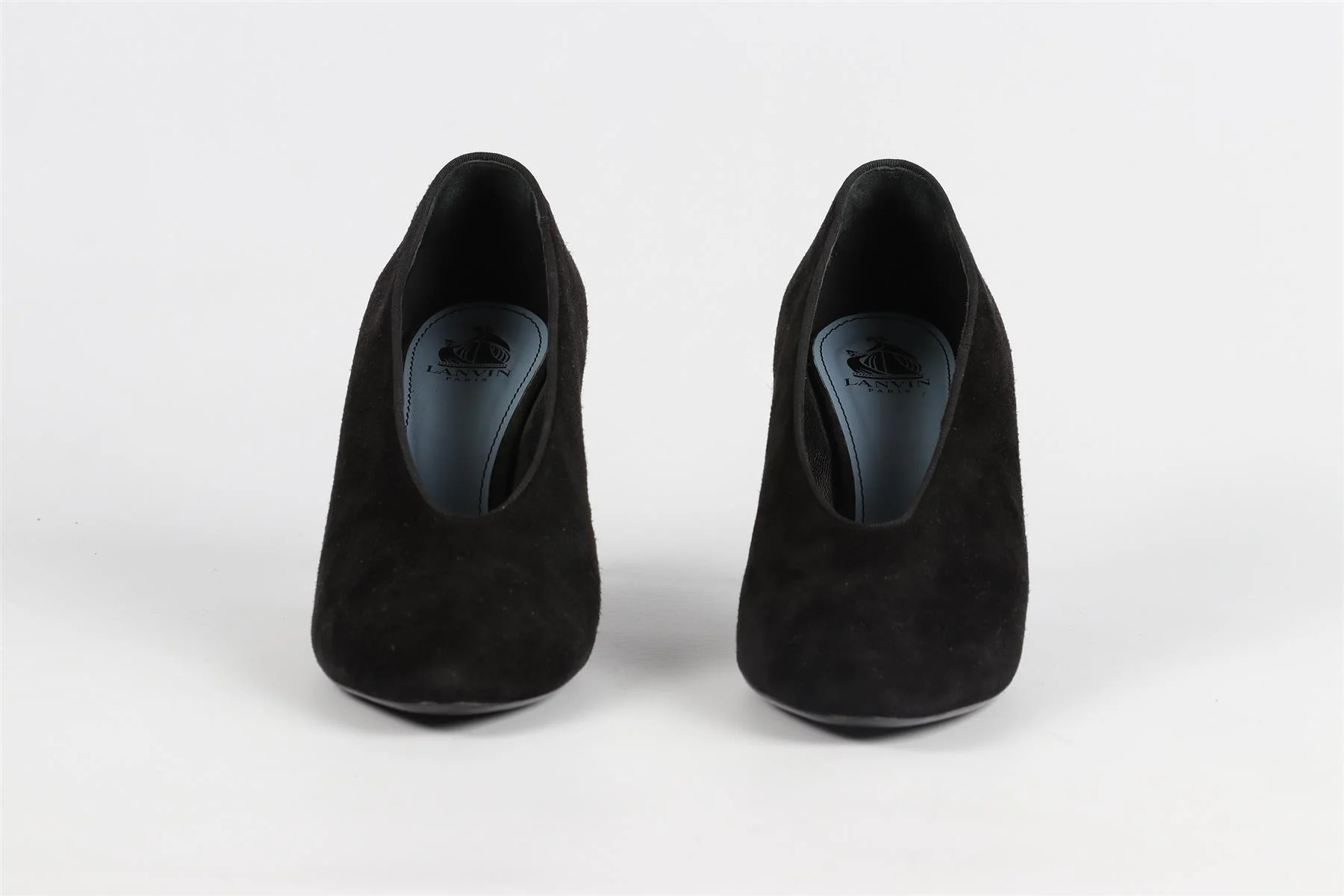 LANVIN BLACK SUEDE PUMPS EU 39 UK 6 US 9 - Image 3