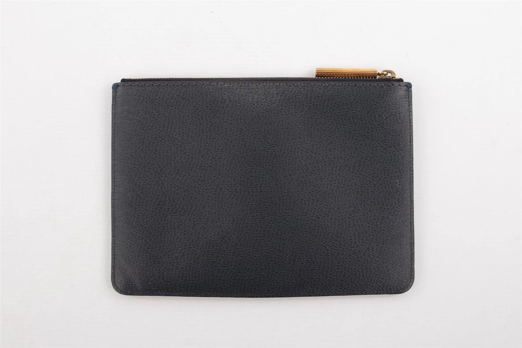 LANVIN BLUE LEATHER CLUTCH - Image 4