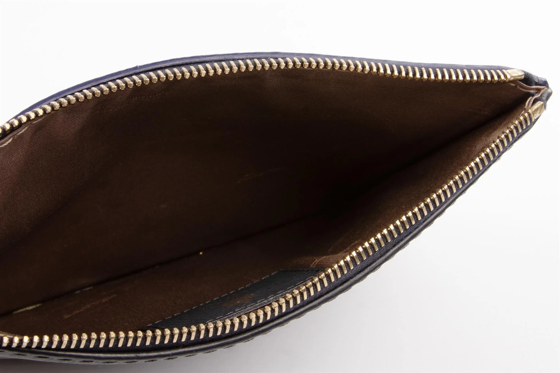 LANVIN BLUE LEATHER CLUTCH - Image 6