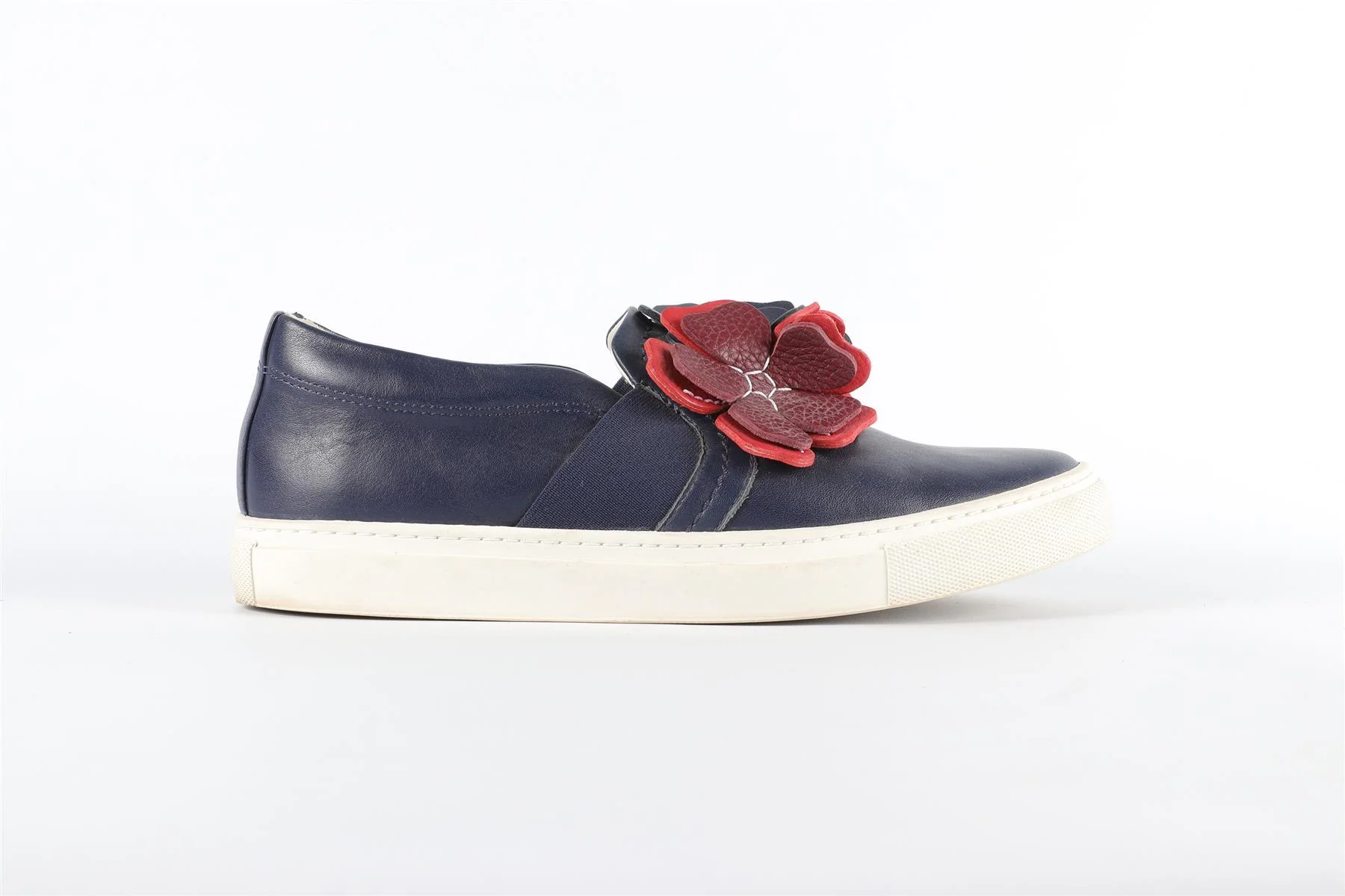 LANVIN BLUE LEATHER SNEAKERS EU 39 UK 6, US 9 - Image 2