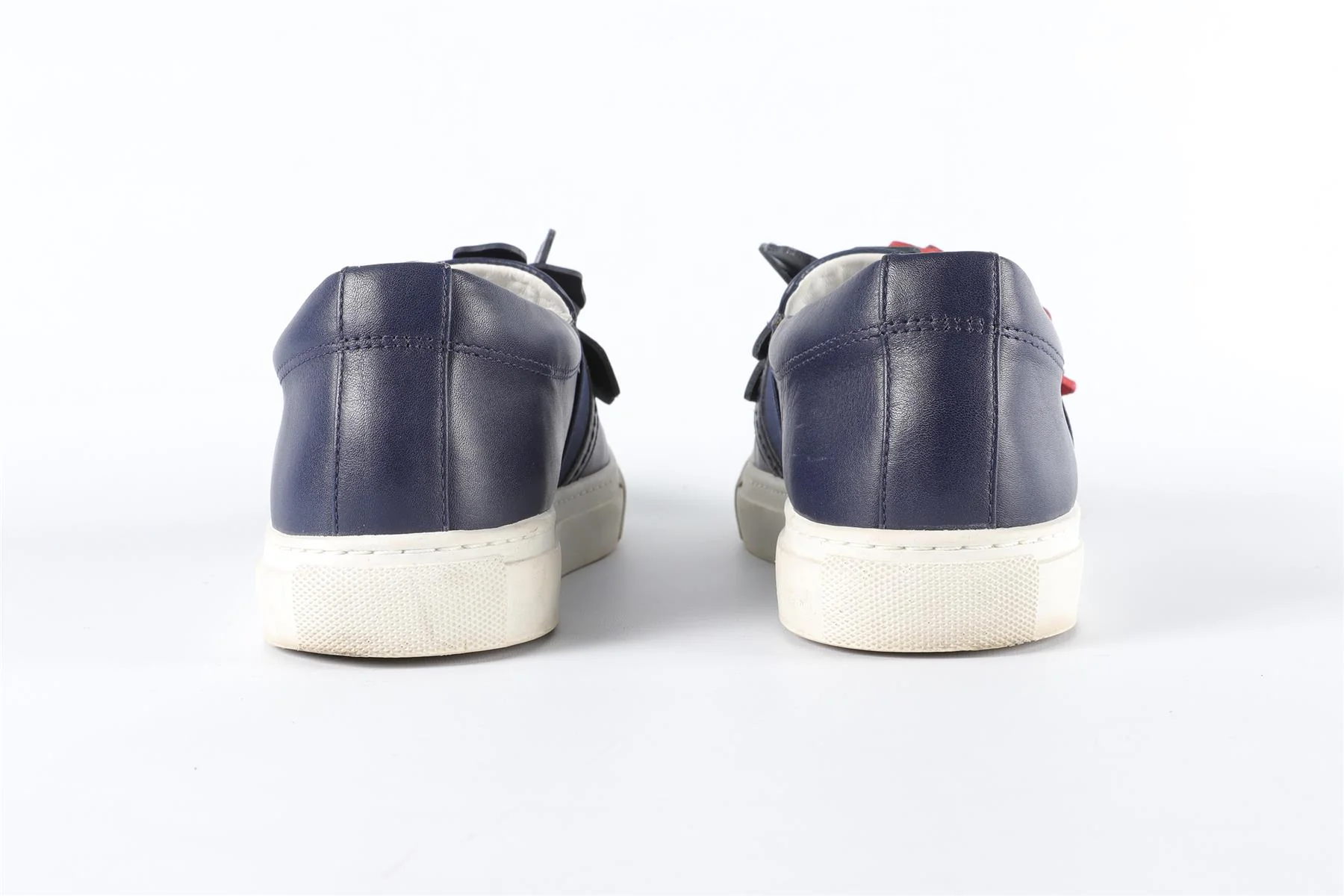 LANVIN BLUE LEATHER SNEAKERS EU 39 UK 6, US 9 - Image 5