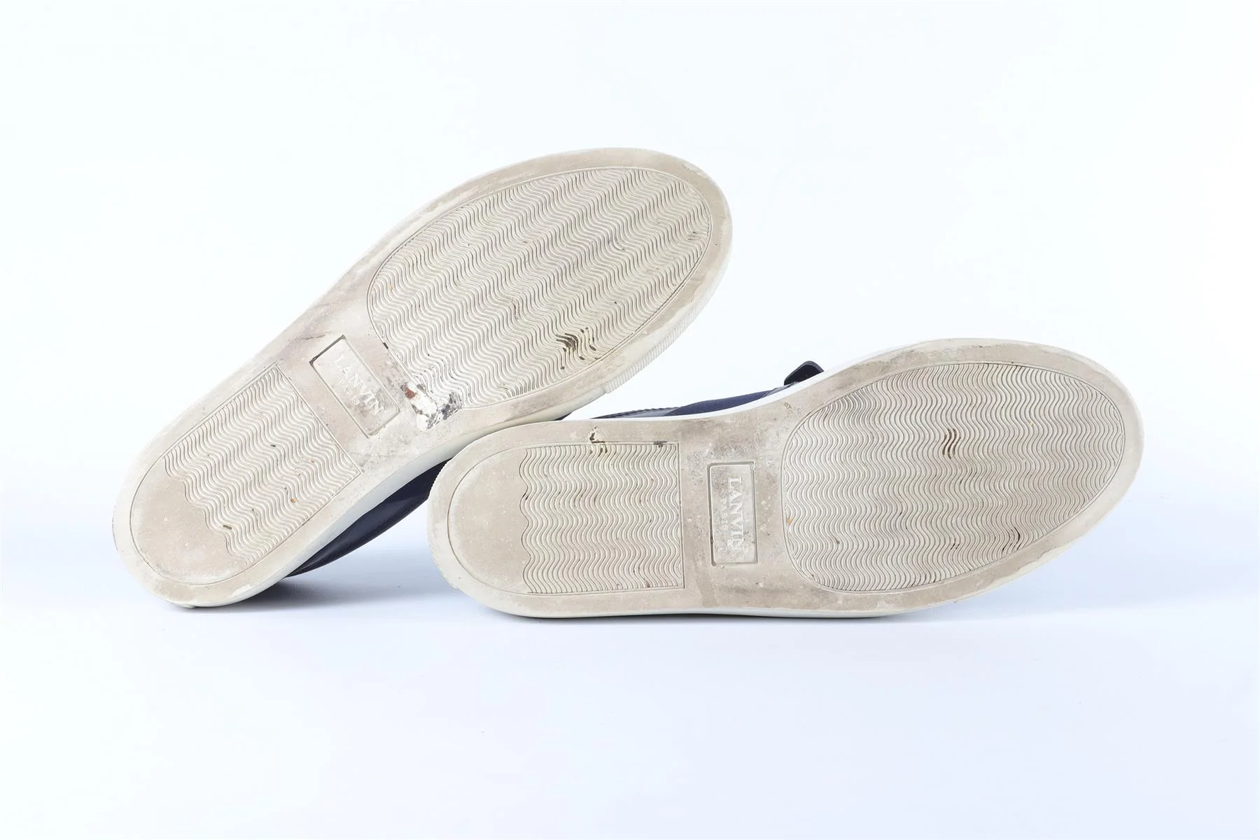 LANVIN BLUE LEATHER SNEAKERS EU 39 UK 6, US 9 - Image 6
