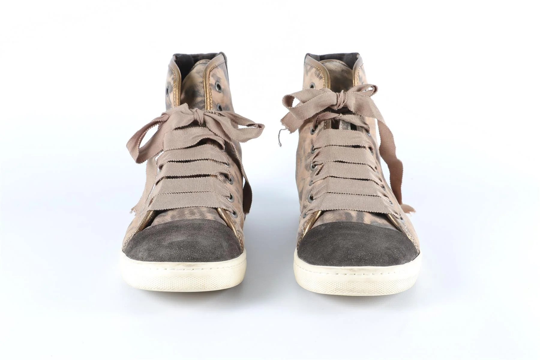 LANVIN BROWN NUBUCK SNEAKERS EU 39 UK 6, US 9 - Image 3