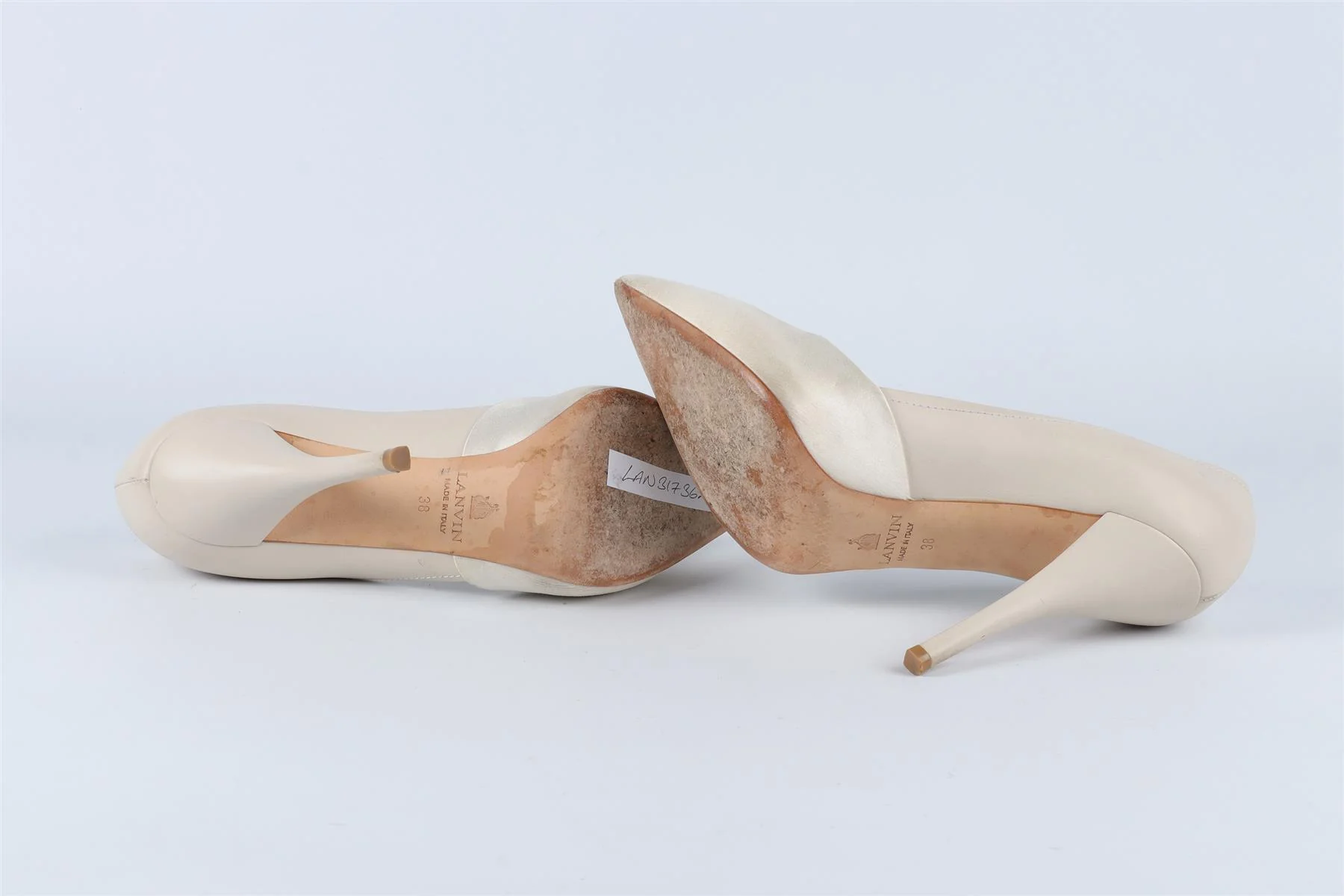 LANVIN CREAM LEATHER PUMPS EU 38 UK 5 US 8 - Image 6