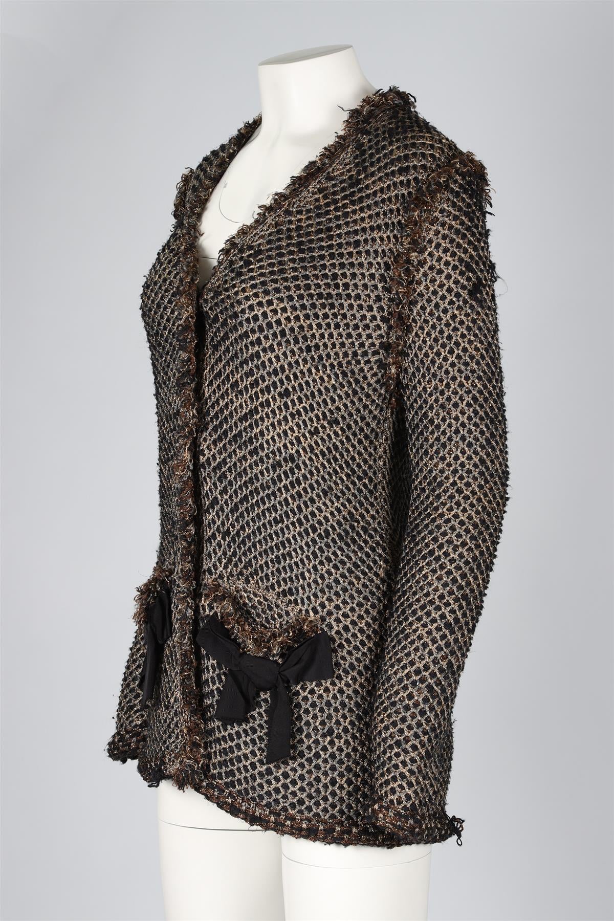 LANVIN GOLD 2011 TWEED JACKET MEDIUM - Image 3