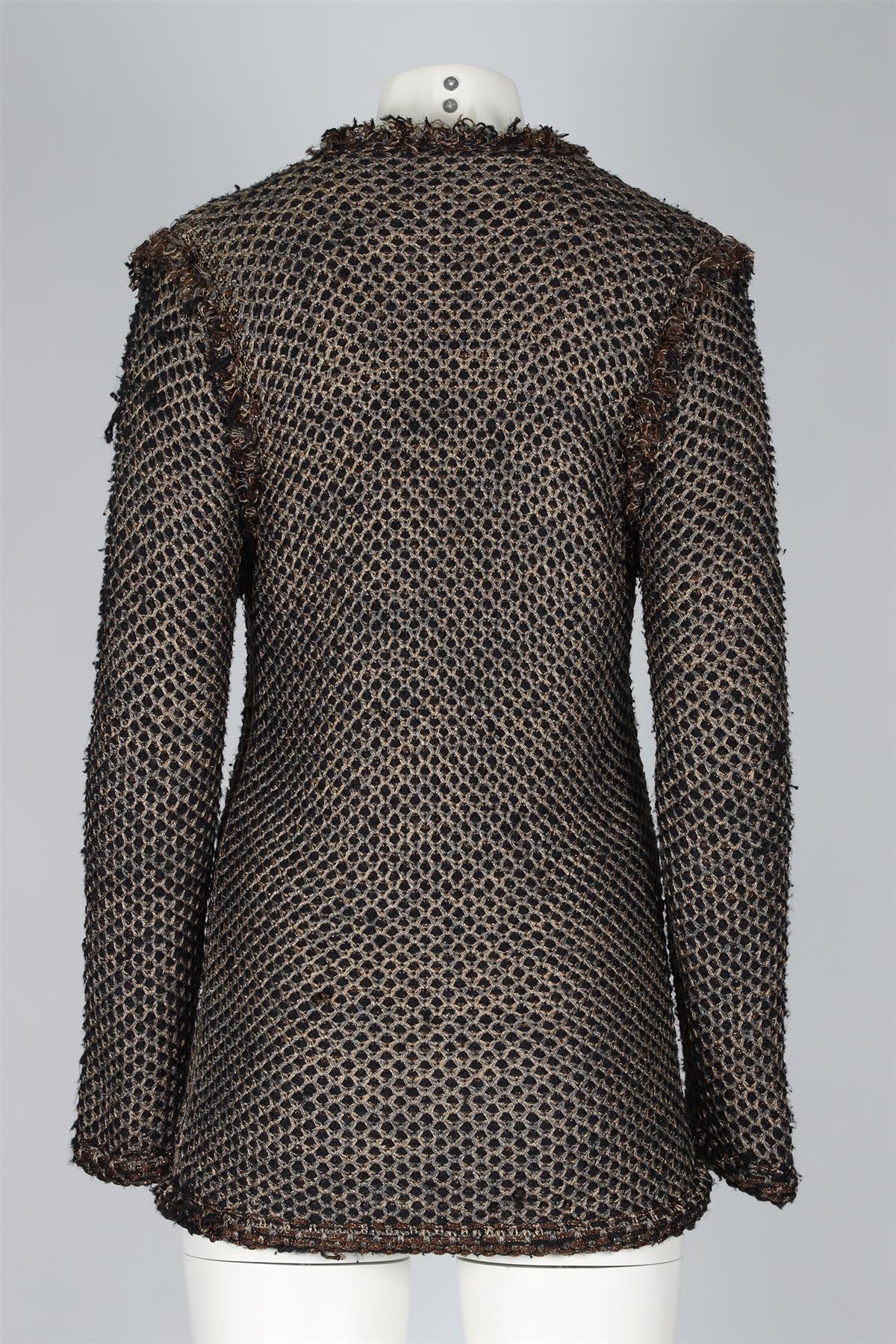 LANVIN GOLD 2011 TWEED JACKET MEDIUM - Image 4