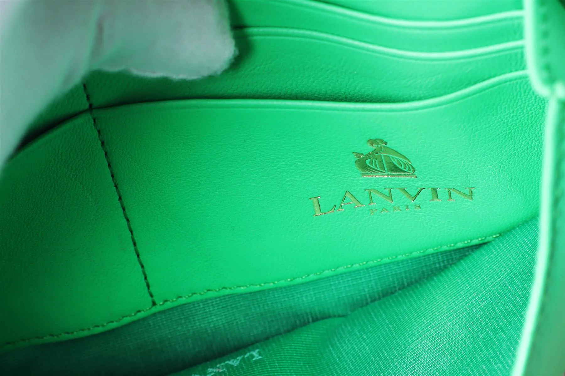 LANVIN GREEN SUGAR WALLET ON CHAIN LEATHER SHOULDER BAG - Image 12