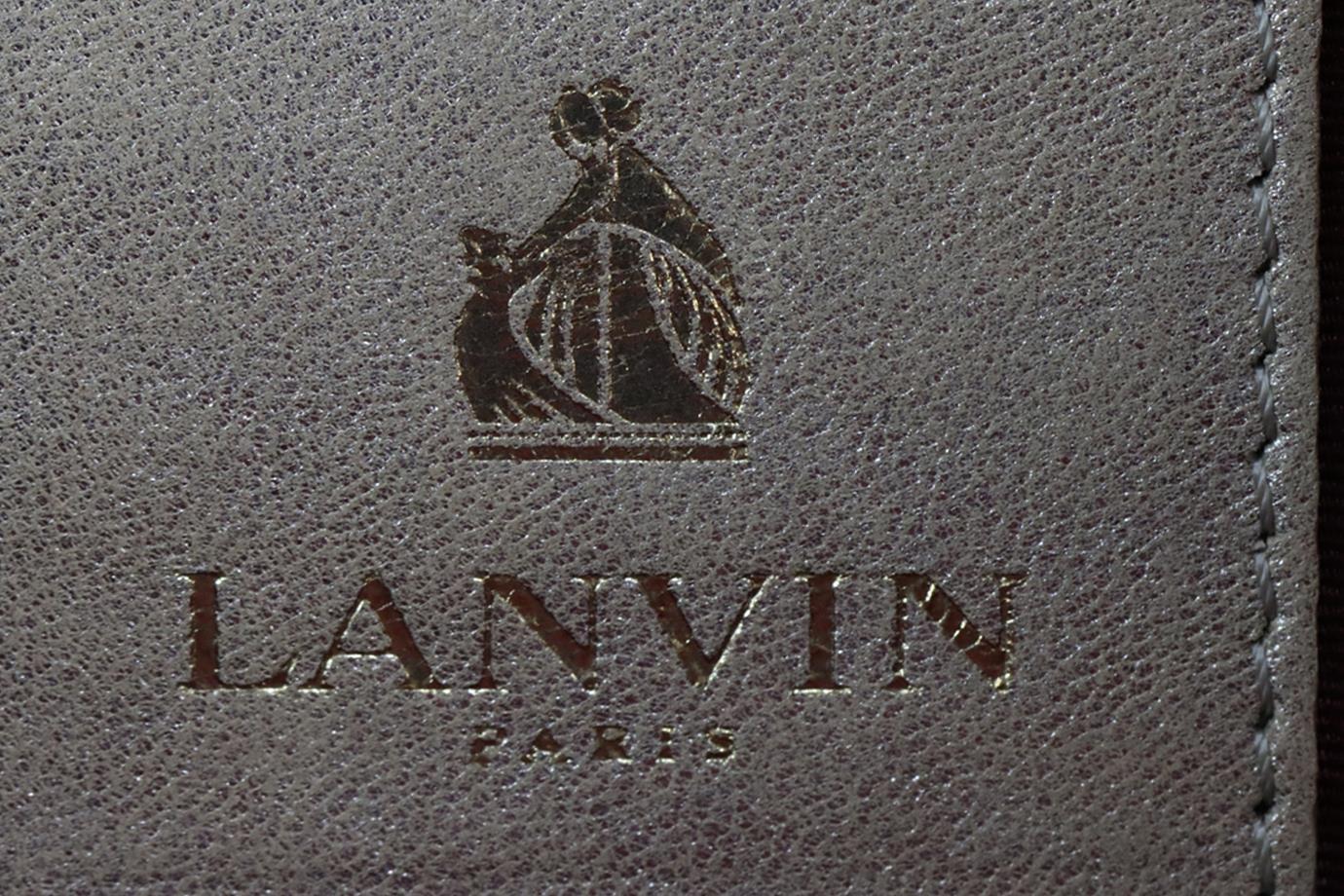 LANVIN LOGO DETAILED LEATHER CLUTCH - Image 7