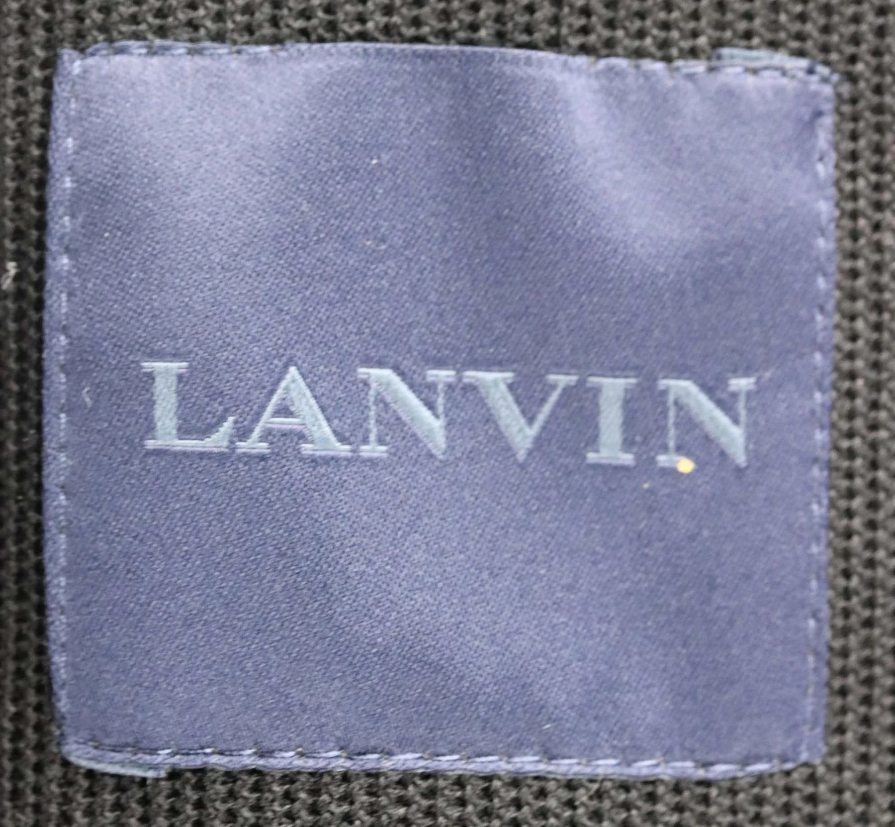 LANVIN MEN'S KNIT PANELLED COTTON BLEND BLAZER EU 50 - Image 5