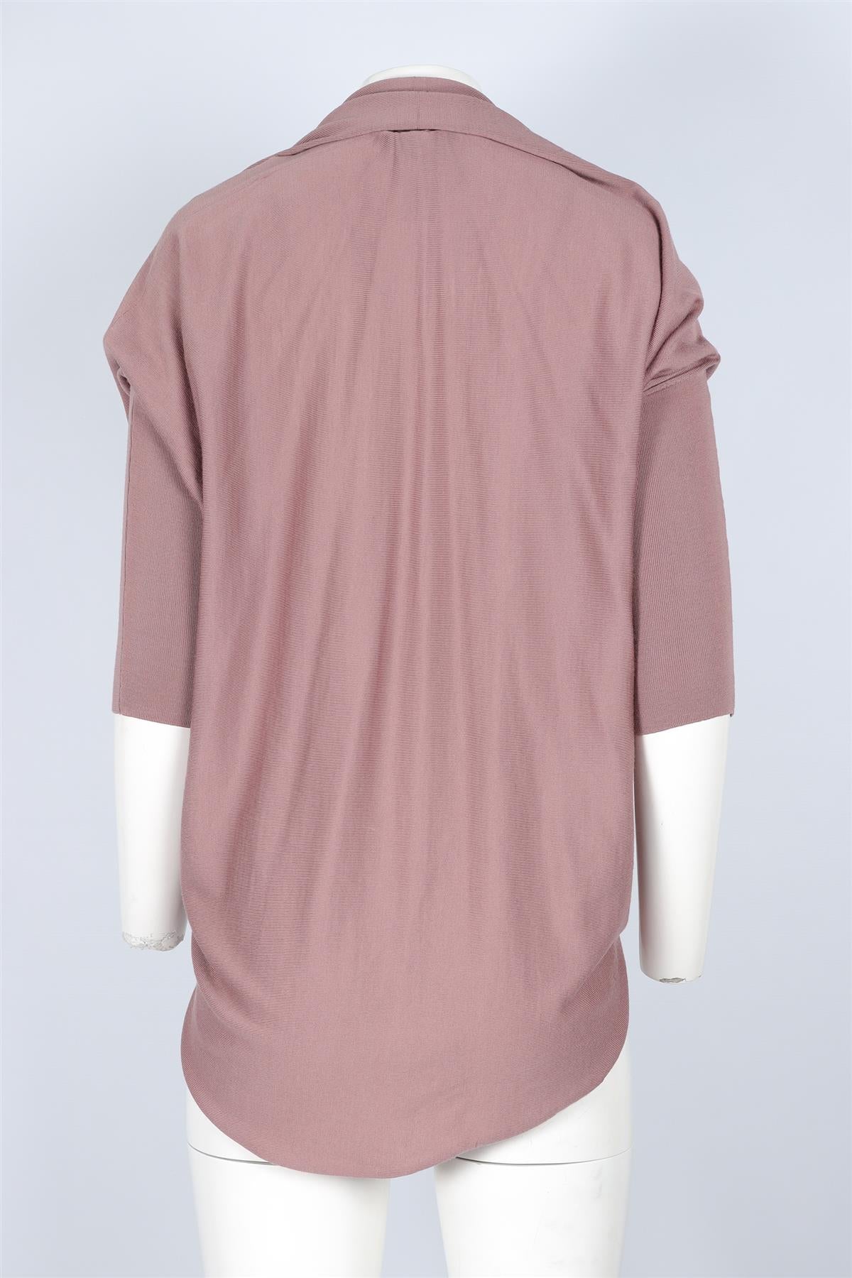 LANVIN PINK WOOL CARDIGAN LARGE - Image 4