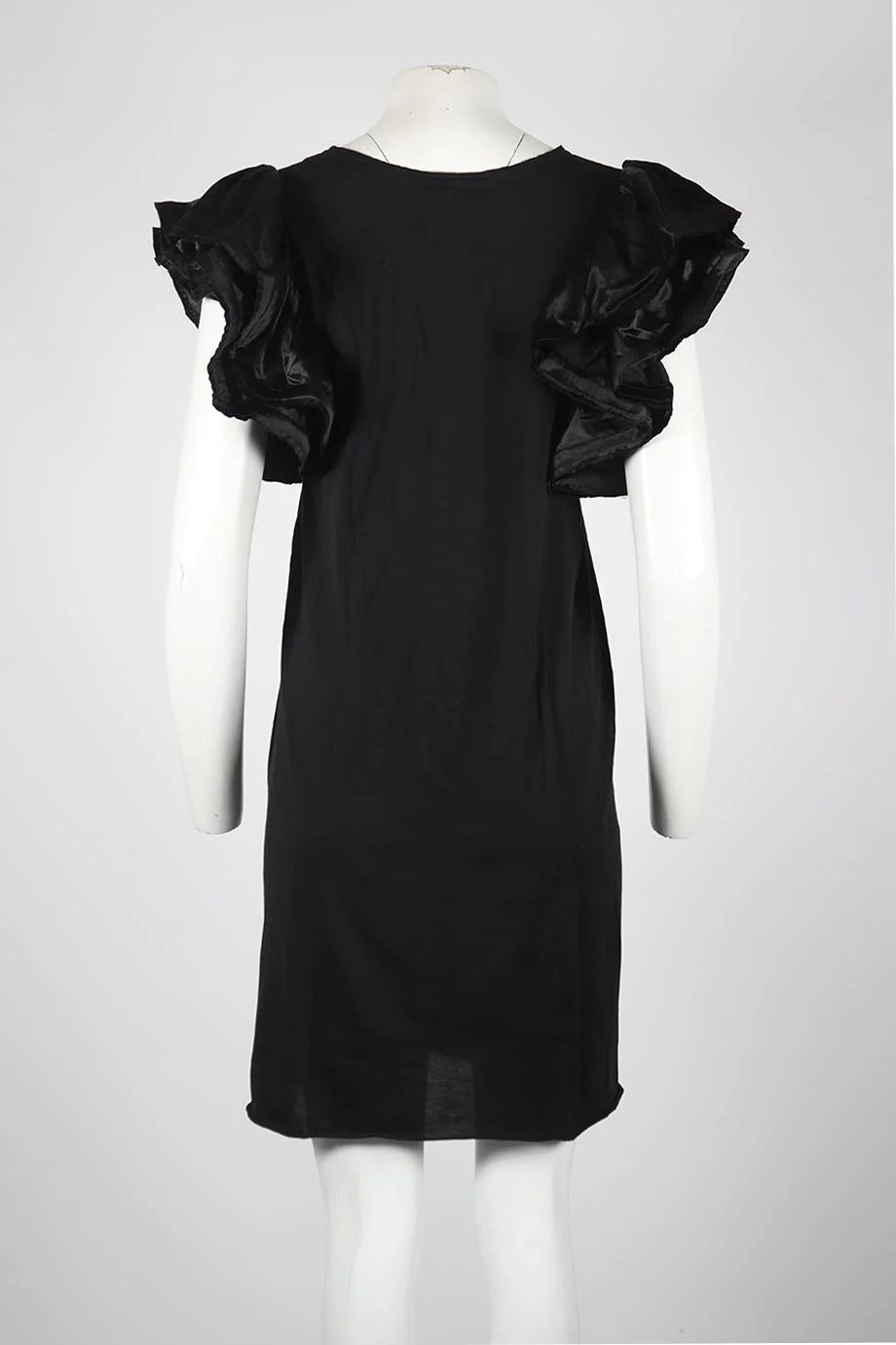 LANVIN SILK AND COTTON MINI DRESS MEDIUM - Image 4