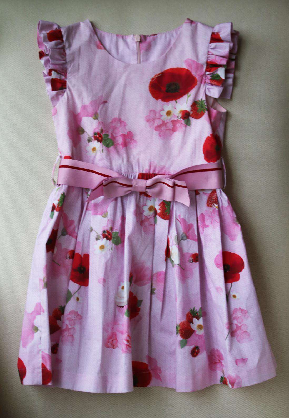 LAPIN HOUSE KIDS GIRLS POPPY COTTON DRESS 6 YEARS - Image 2