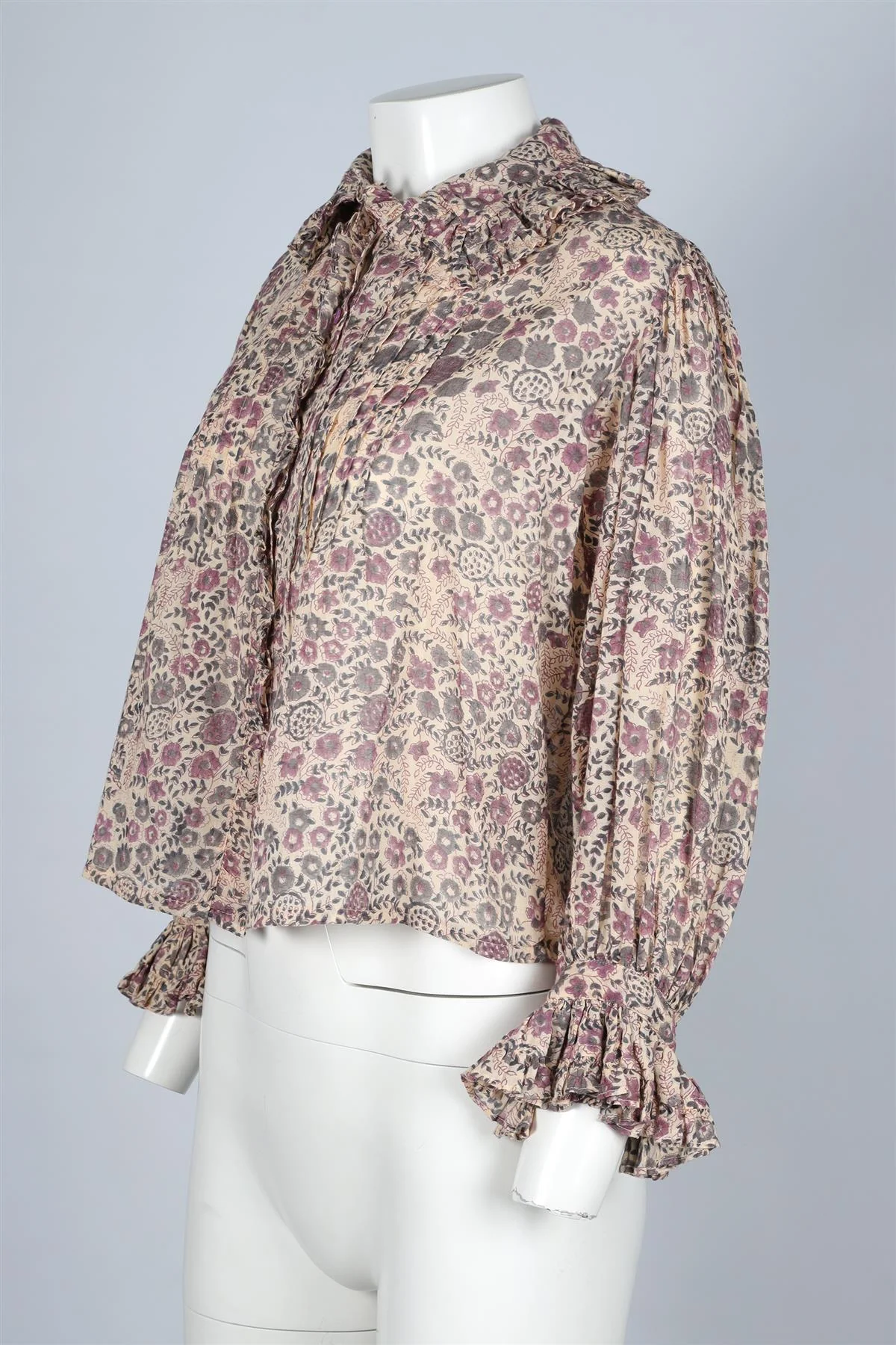 LAURENCE BRAS PURPLE COTTON TOP SMALL - Image 3