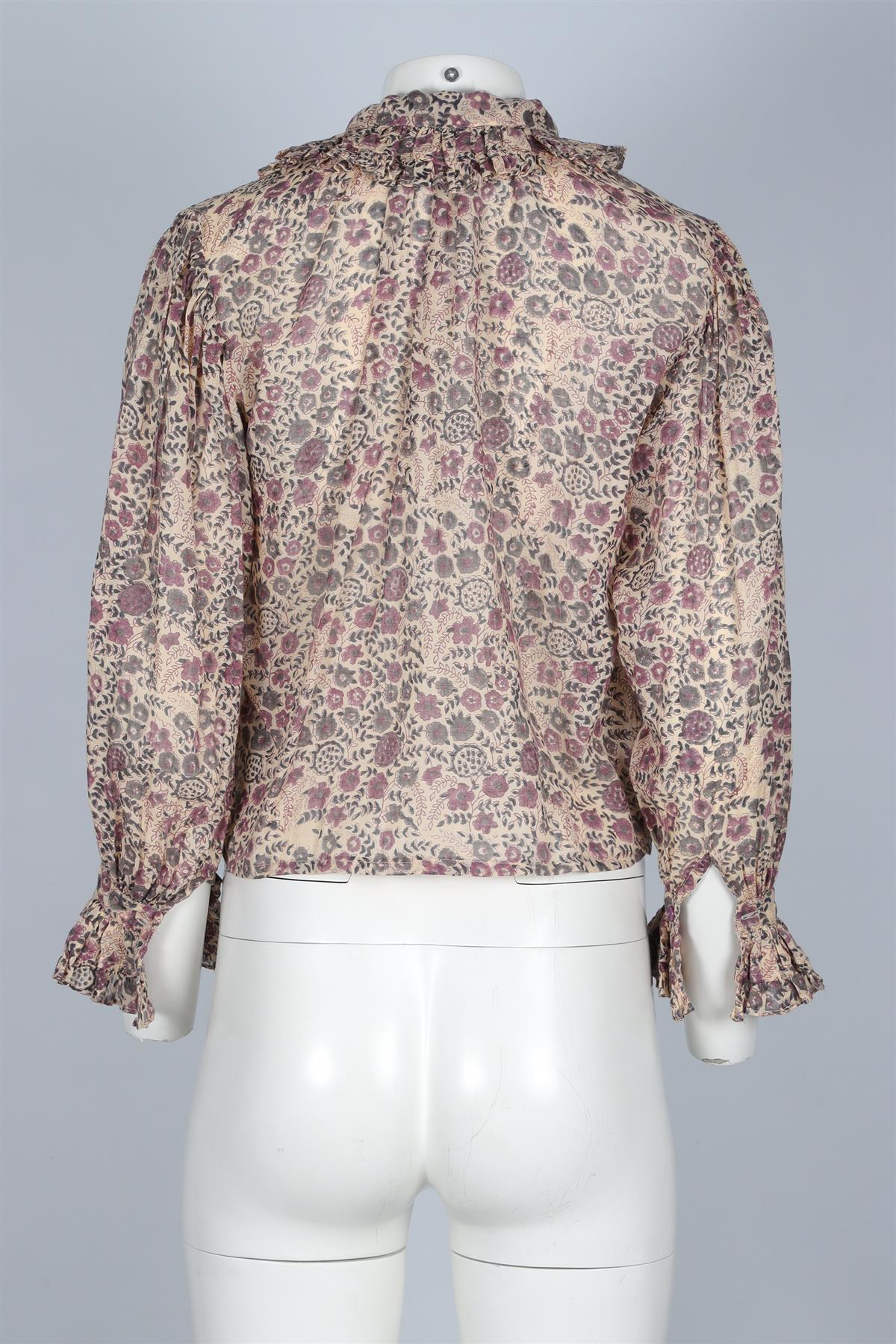 LAURENCE BRAS PURPLE COTTON TOP SMALL - Image 4