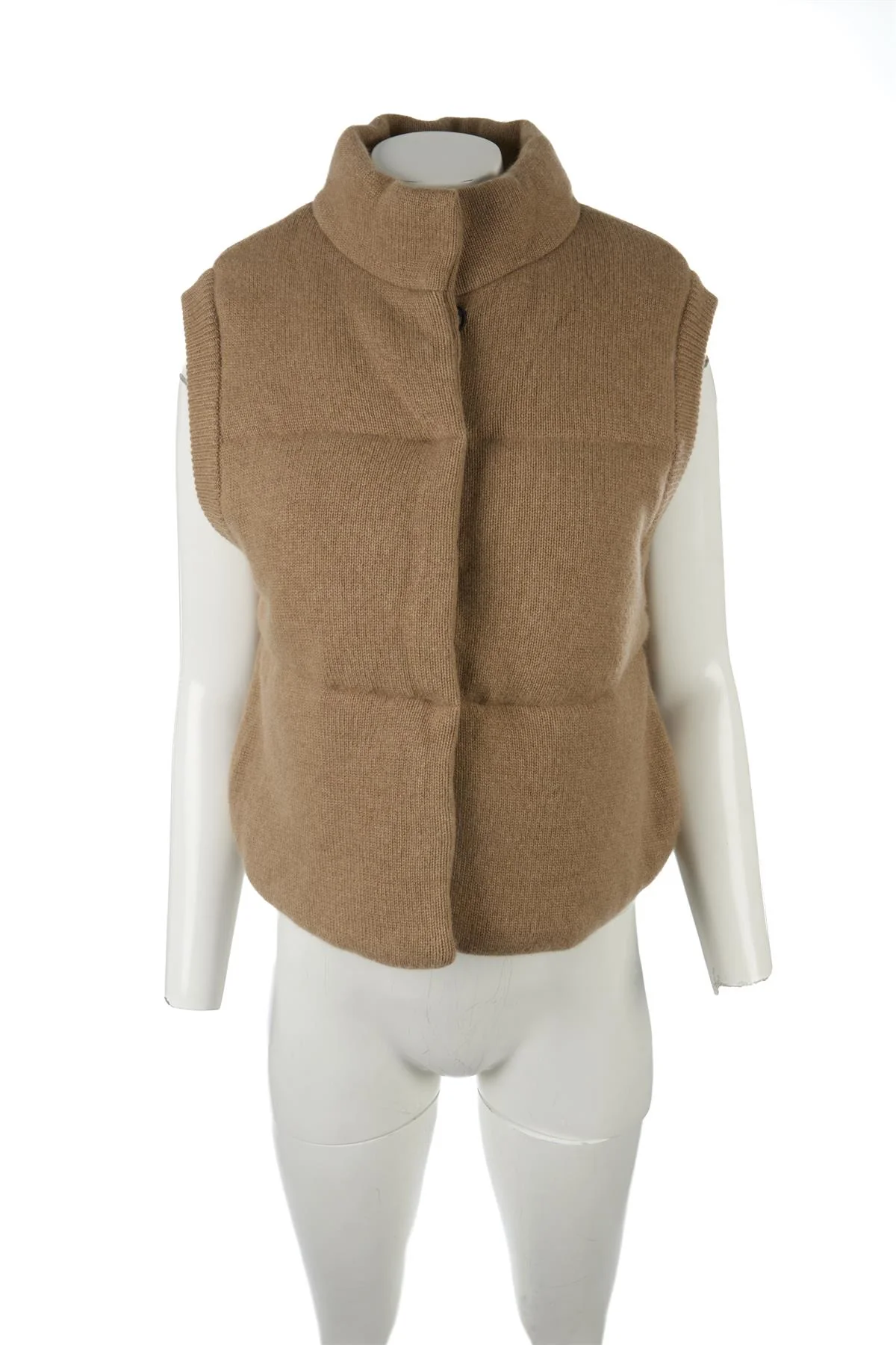 LE KASHA TAN MONTANA CASHMERE GILET ONE SIZE - Image 2