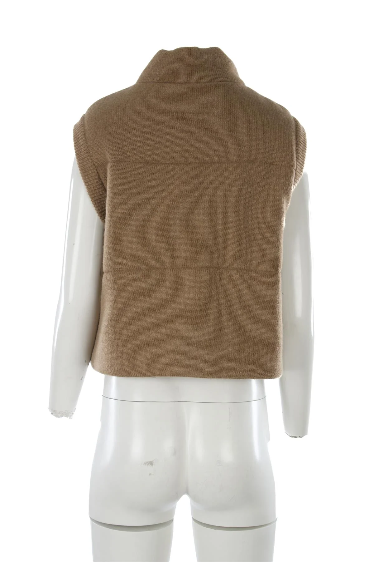 LE KASHA TAN MONTANA CASHMERE GILET ONE SIZE - Image 4