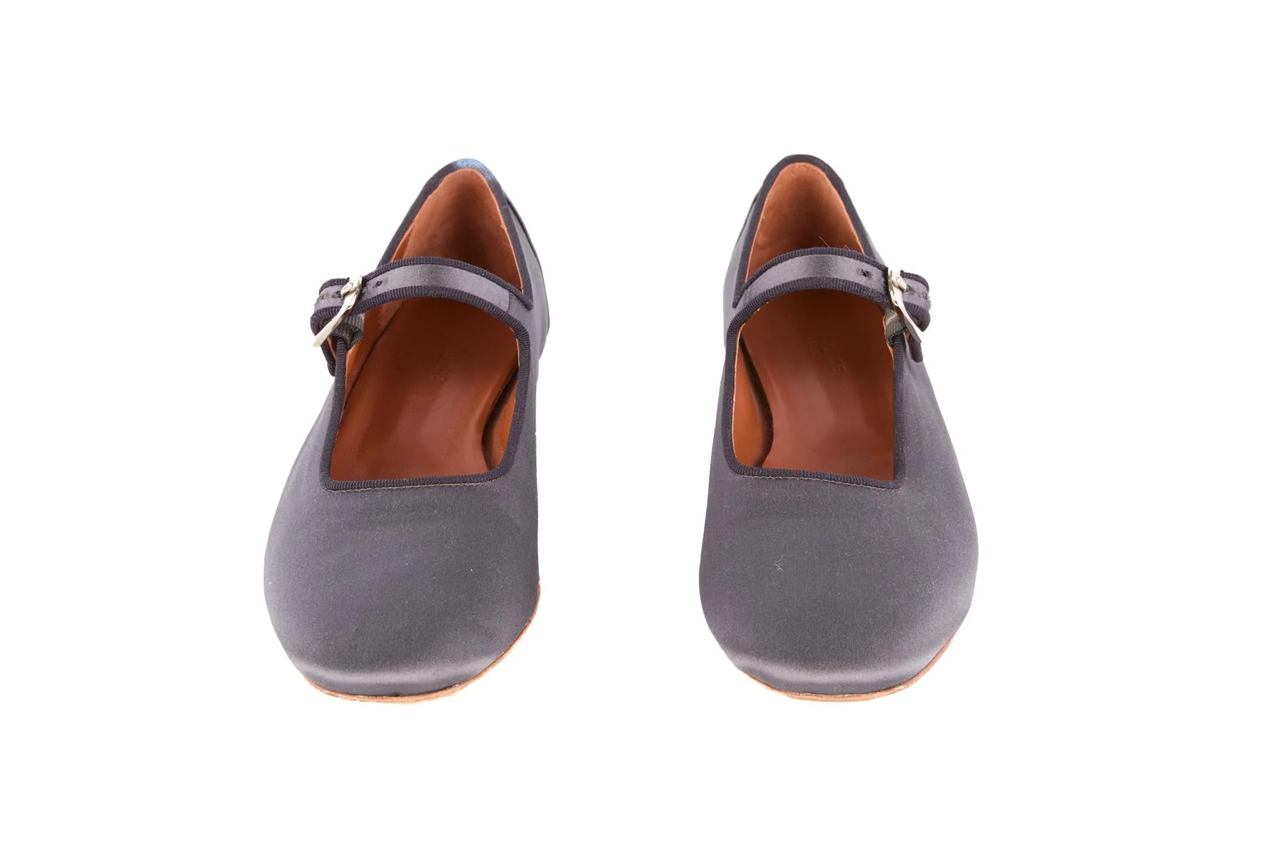 LE MONDE BERYL NAVY SATIN BALLET FLATS EU 38.5 UK 5.5 US 8.5 - Image 3